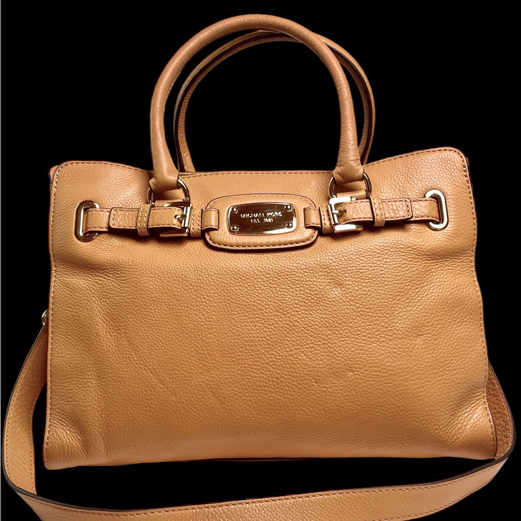 Nwt Michael Kors Hamilton Color Peanut Leather Tote Retails: $368.00